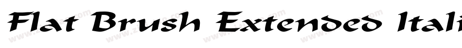 Flat Brush Extended Italic字体转换